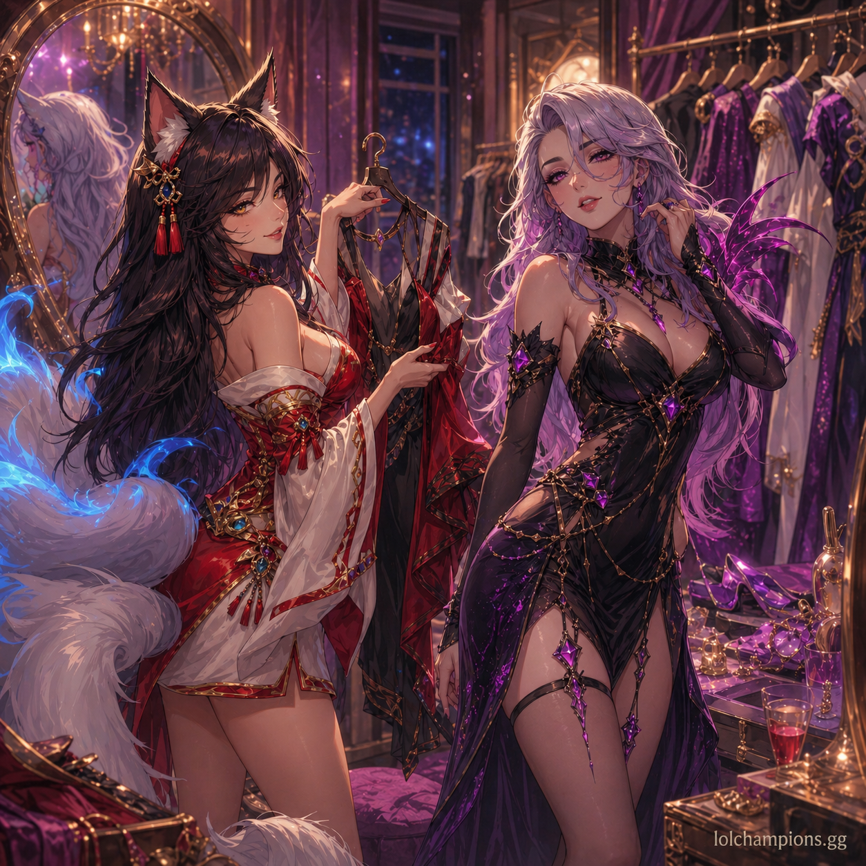 Ahri fan art for League of Legends