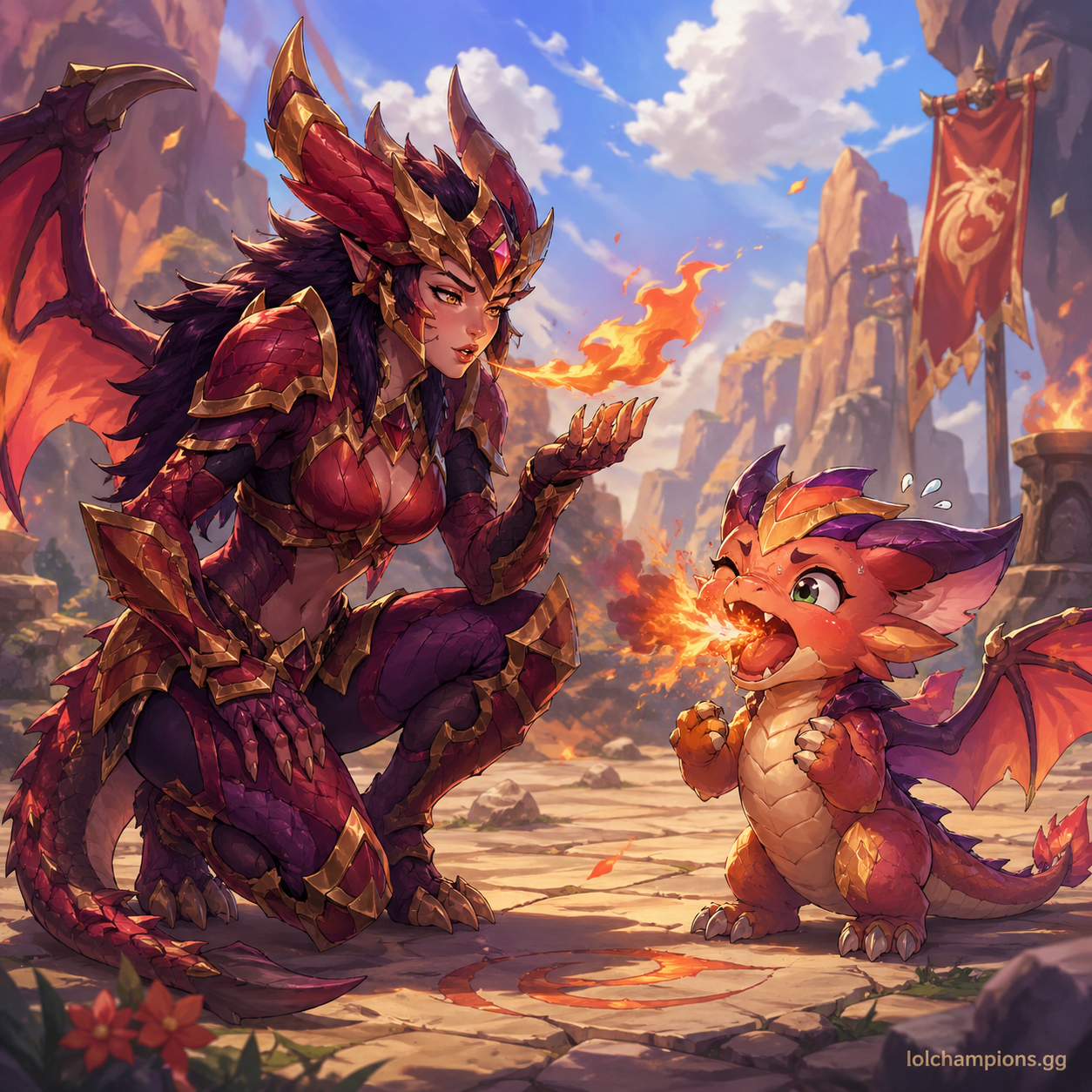 Shyvana fan art for League of Legends