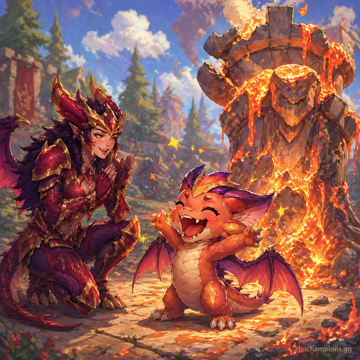 Shyvana fan art for League of Legends